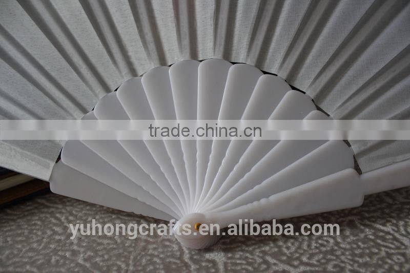 Colorful plastic wedding fan