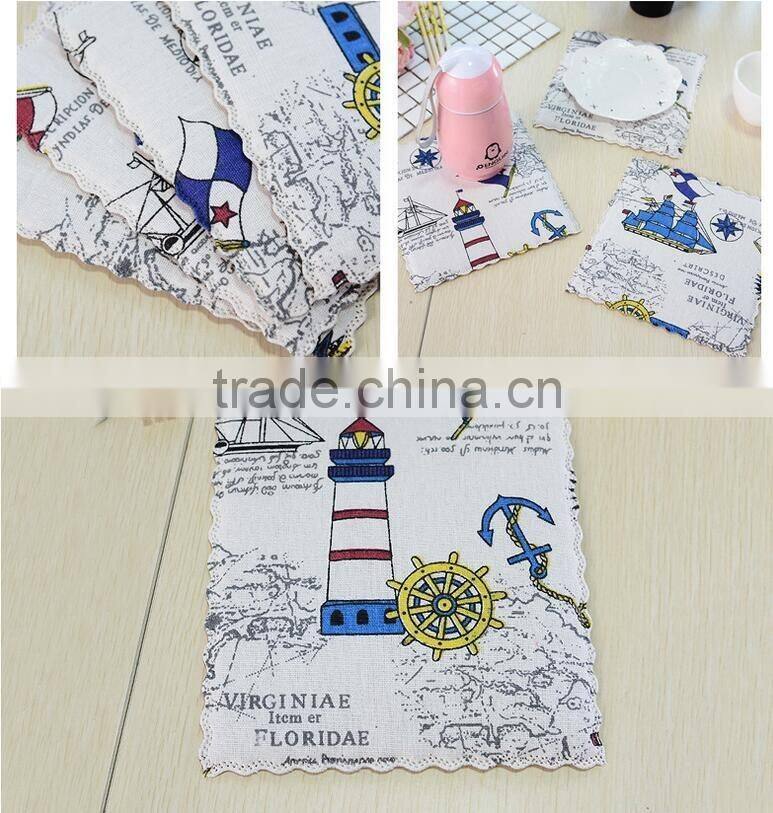 Fashion Creative Dinner Table Napkin Linen Cotton Folding Design Interfold Napkin