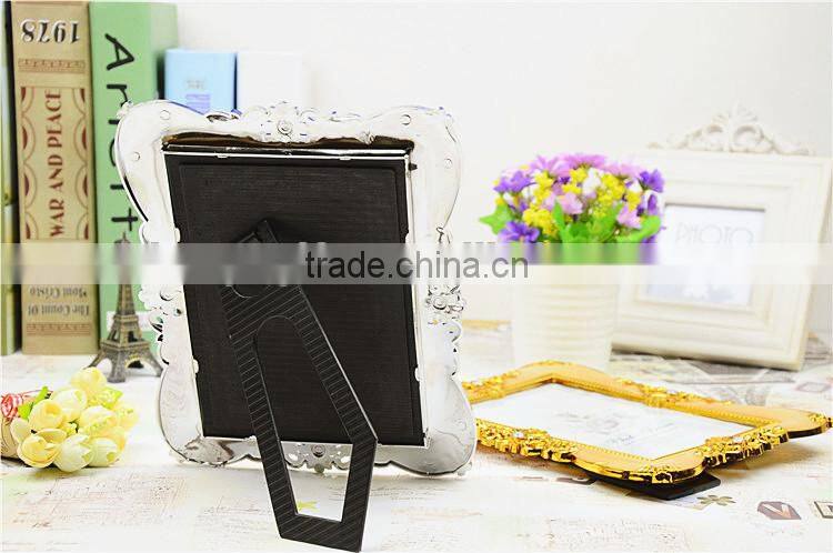Classical Creative Photo Picture Frame Modern Design With Gold or Silver Plastic Photo Frame