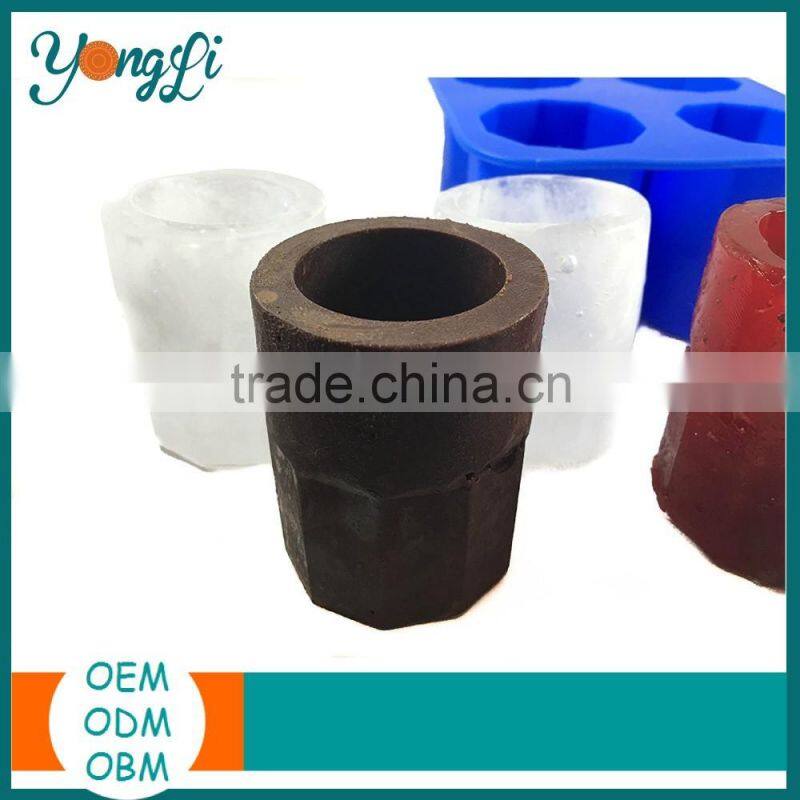 Various Style Silicone Glass Cups Ice Cube Mold for Cola