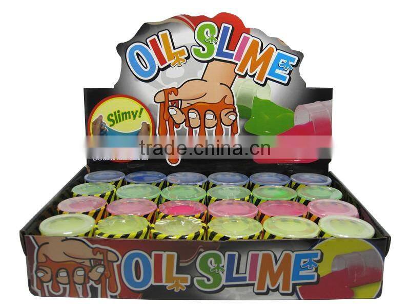 2017 funny crazy color oil slime toy for kids