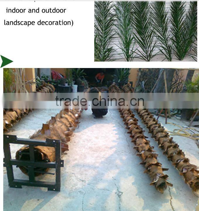 2015 hot sale outdoor large fake plastic palm tree plants and artificial palm tree decorative