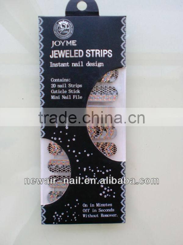 3d crystal full rhinestone diamond nail polish oil diamond stickers