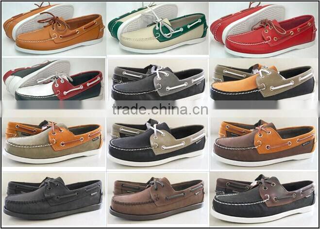 Handsewn Blucher Moccasin Construction Leaher Shoes Loafer shoes Boat shoes