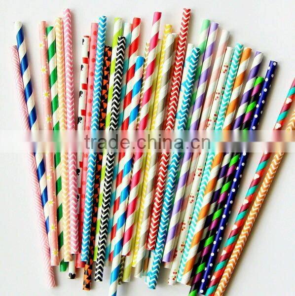 Disposable Biodegradable Food Grade ISO9001:2008 Paper Straw