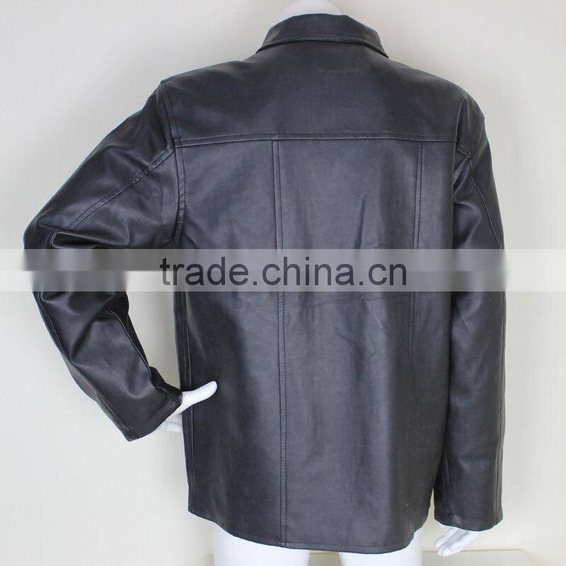 Cheap Mens Quilted Pu Leather Jackets