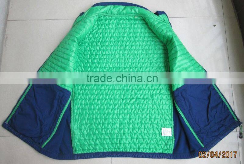 Softshell Nylon Quilted Vest, Men nylon winter thick outwear padding vest/waistcoat