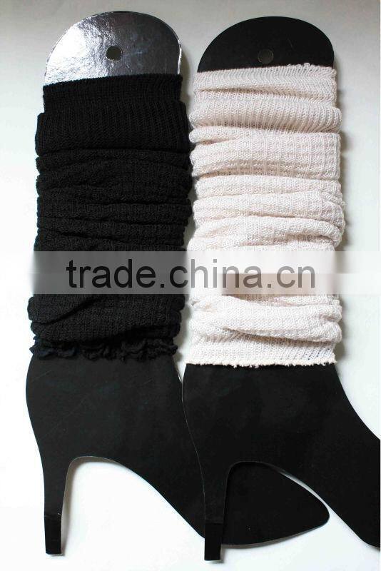 Woman acrylic leg warmers & boot cuffs