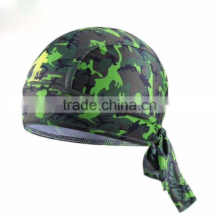 Fashion Camouflage Quick Dry Cool Bike Tour Sun Cycling Cap Head Wear scarf Hat Bicycle Bandana Ciclismo pro team cycle Cap