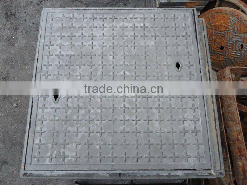 light duty square cast iron manhole cover