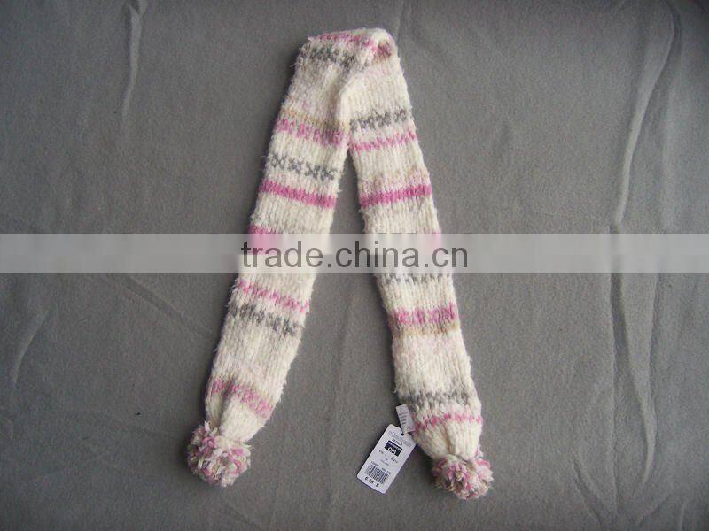 handmade flower kids beautiful knitted scarf