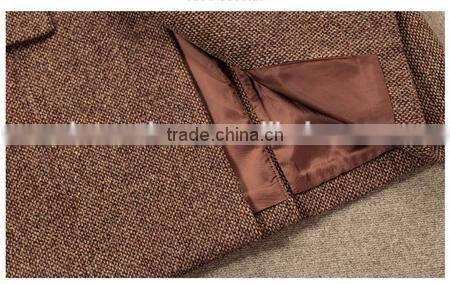 classical coffee color men coat winter coat