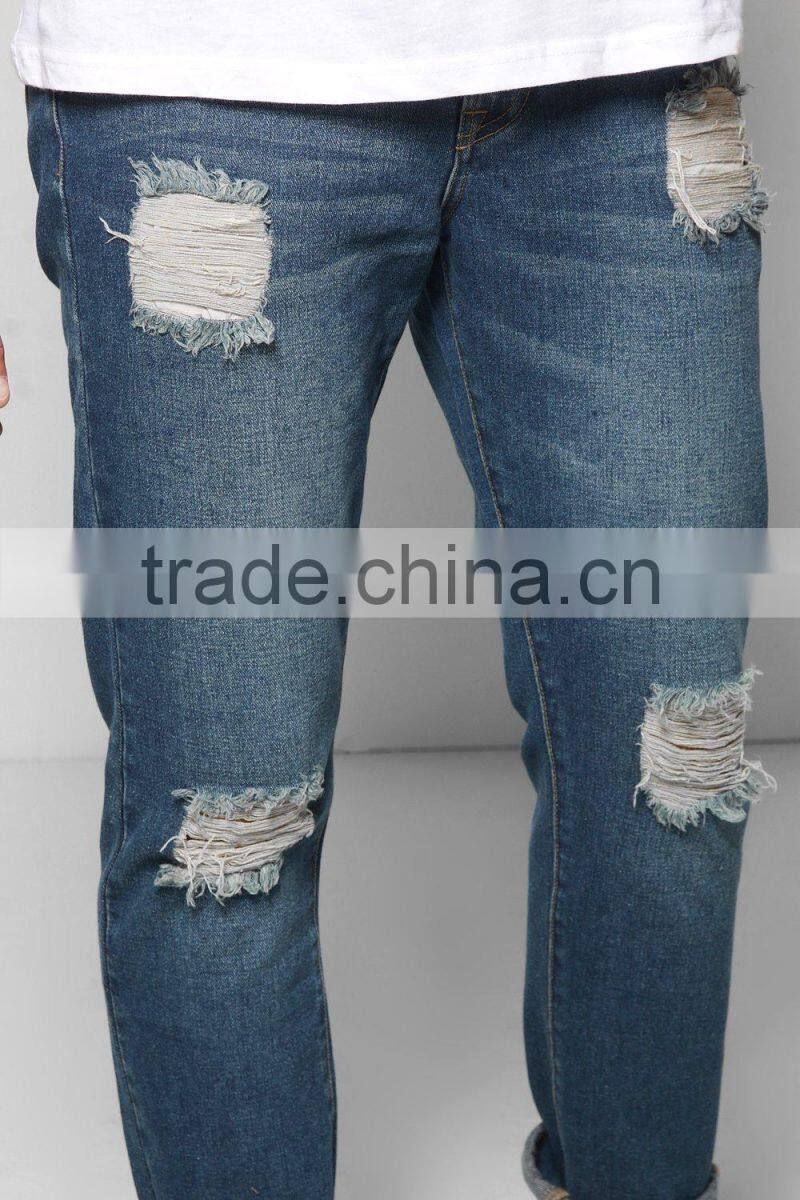 mens slim fit denim jeans stylish distressed jeans wholesale