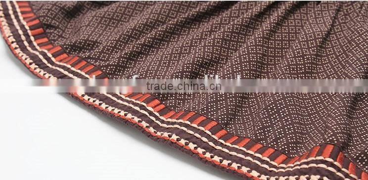 fall boutique girl clothing vintage long sleeve 100% cotton casual girl child dress custom high quality