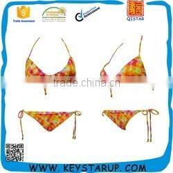 Floating suits flowers print mature women erotic lingerie bikini swimming wear