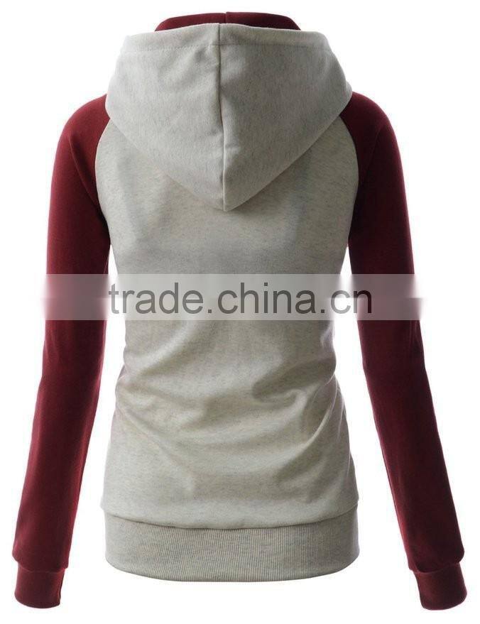 wholesale lady varsity hoodies/ custom woman spring hoody/bulk blank autumn hoodies