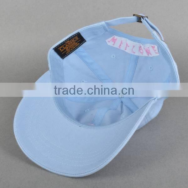 Embroidery 6 panel cap, low profile unstructured cap,Unstructured 6 panel Cap