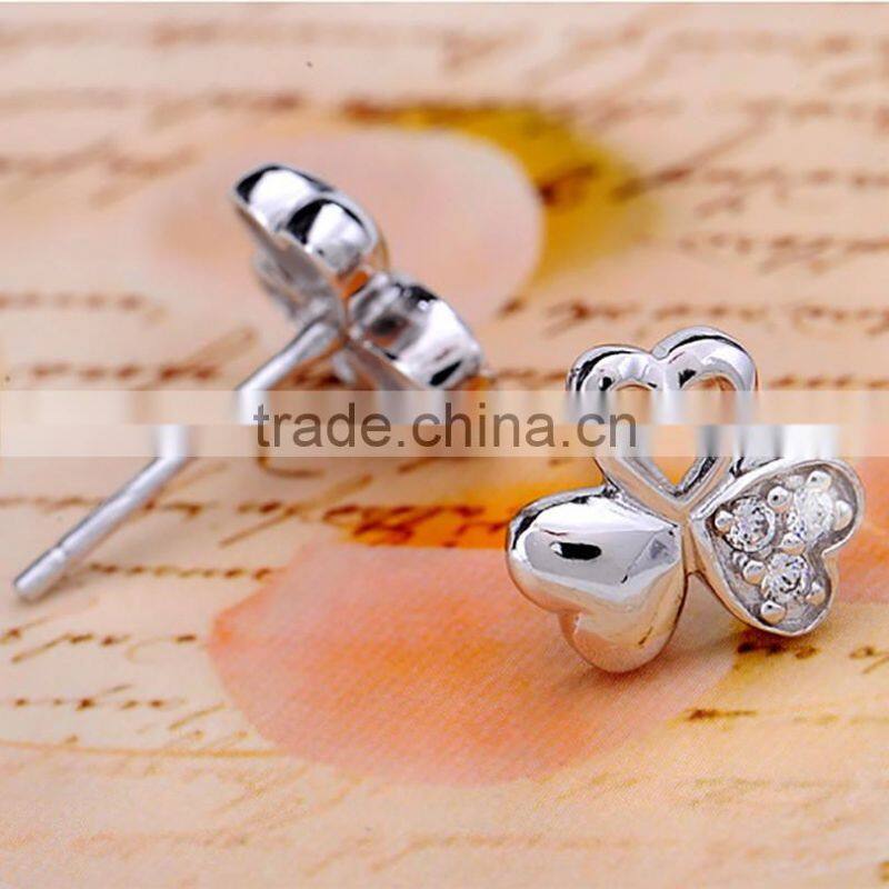 Popular Silver beautiful Stud Earrings for Women and Girls Jewelry