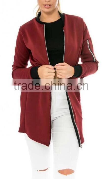 Runwaylover EY1022C OEM service factory direct geometric pattern winter women long jacket coat