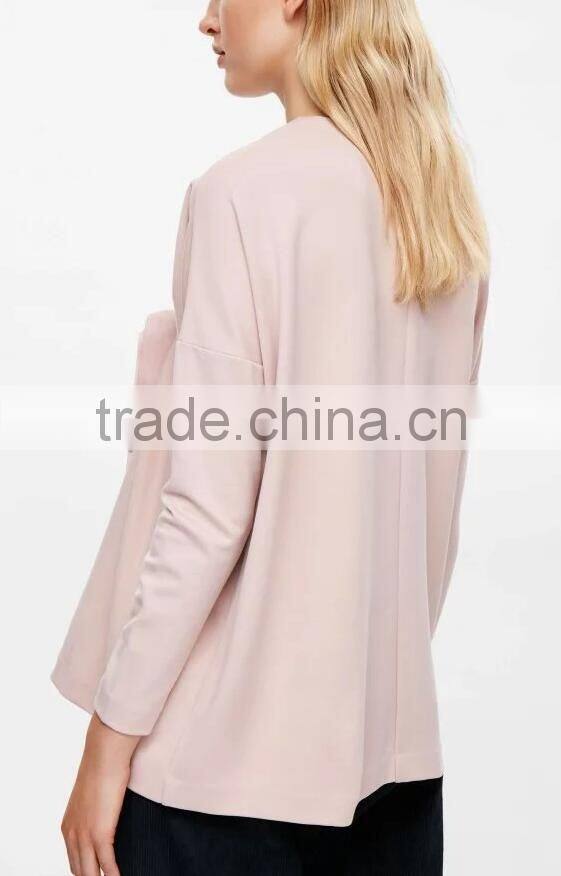 Runwaylover EY2380B Europe Style 2017 Ladies Fashion Pure Color Blouse