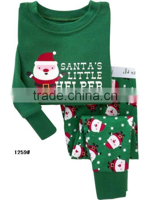 100% cotton Chrismas pajamas,baby Kids Child pyjamas Pijama / Kids Pajamas / Kids Sleepwear