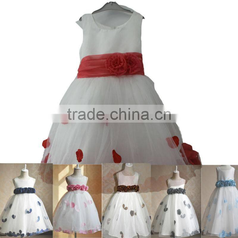 Kids Girls Dresses Elsa dress costume Princess Anna party dresses 2-8Y