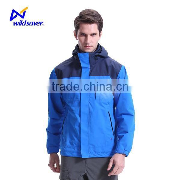 Custom mens LED windbreaker plain hoodie with detached layer