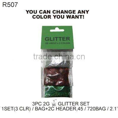 FOR CRAFT(R509) 12PC GLITTER SET