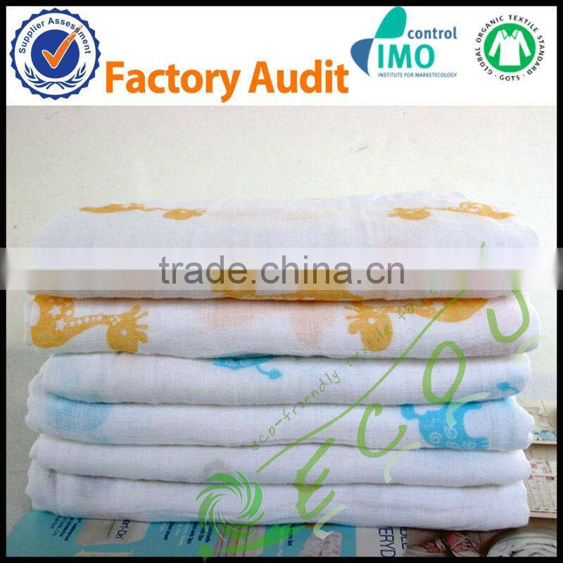 100% Bamboo muslin baby Swaddle Blankets