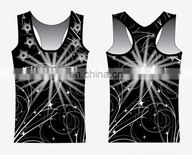 Sublimated custom kids dancewear wear girls fitness clothes