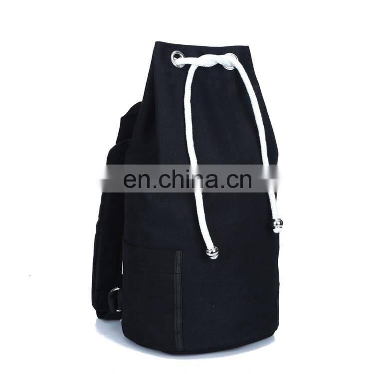 Canvas Duffel Cylinder Luggage Bag Travel Gym Backpack Bucket Backpack