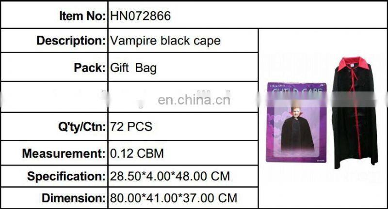 Child cape vampire costume for dress up party