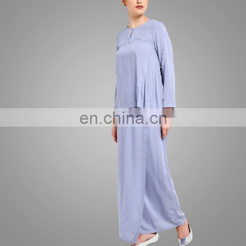 OEM manufactory plain baju kurung malaysia women clothing baju melayu for ladies