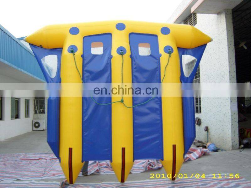 Wholesale PVC inflatable handmade flying fish inflatable pool banana