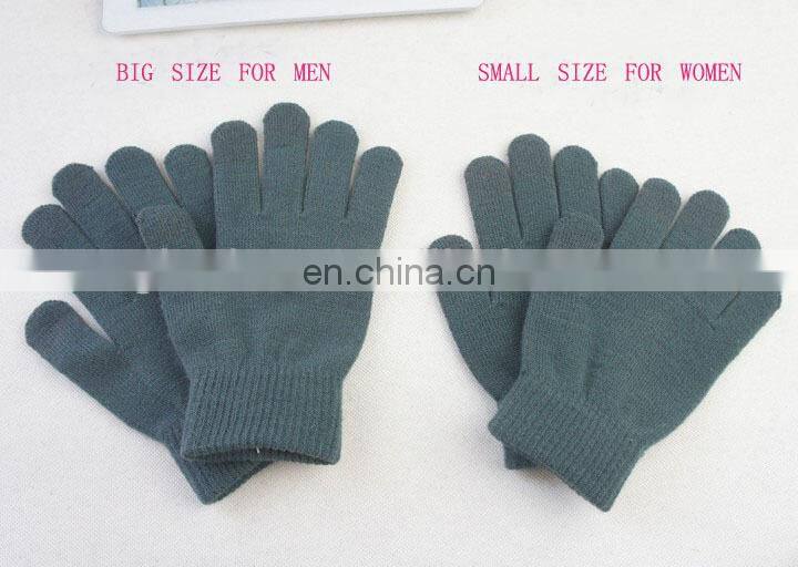Wholesale Euro-american Winter Knitted Unisex gloves for touch screen iphone