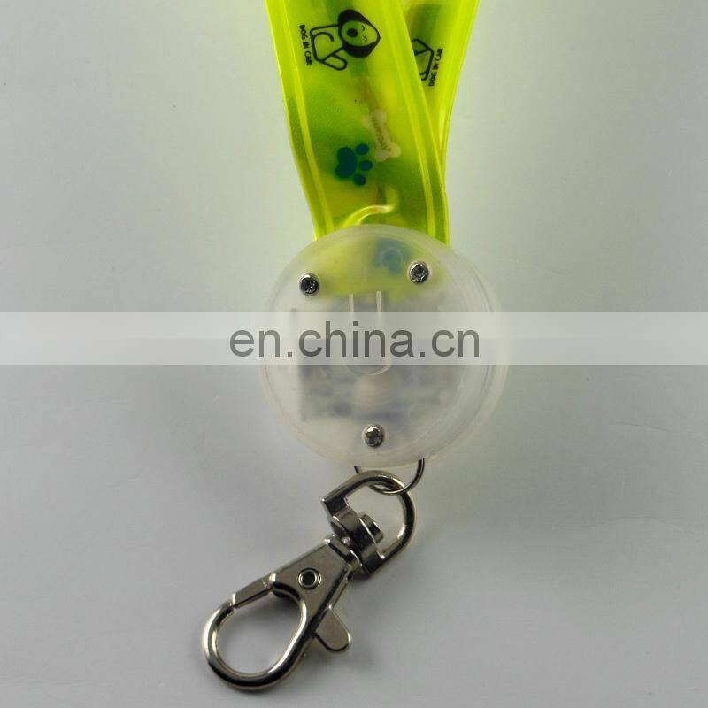 Best seller custom key lanyards colorful necklace key lanyard leather led lanyard