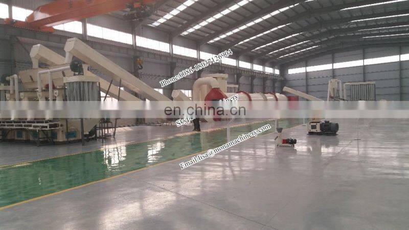Rice husk 1-1.5Ton / Hour Rice Husk Ring Die Wood Pellet MachVertical Ring Die Pellet Mill production line