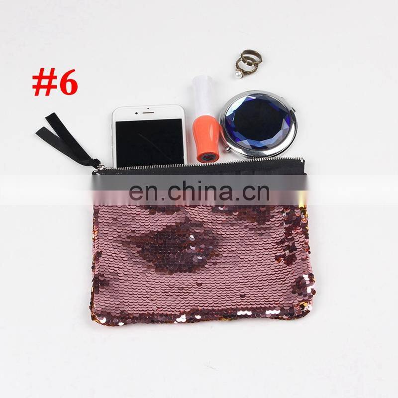 Female Sequin Coin purse Girl Mermaid Shiny Patchwork wallet 11Colors