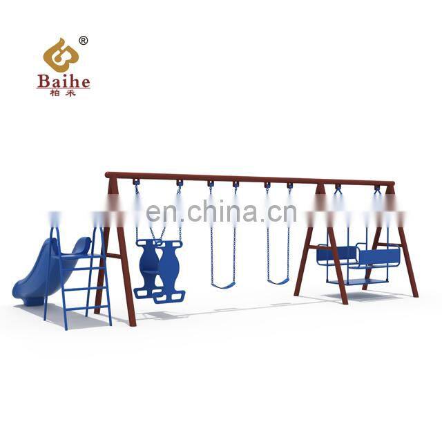 Outdoor Kids Fitness Equipment Outdoor Playground Equipment/Kids Games with slide&swing