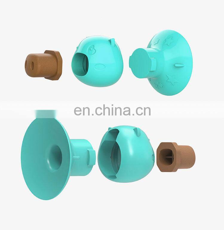 Pet Products Explosion Model Sucker Dog Toy Licking Device Licking Resistant Rubber Plate Molar Cake Puzzle Bite