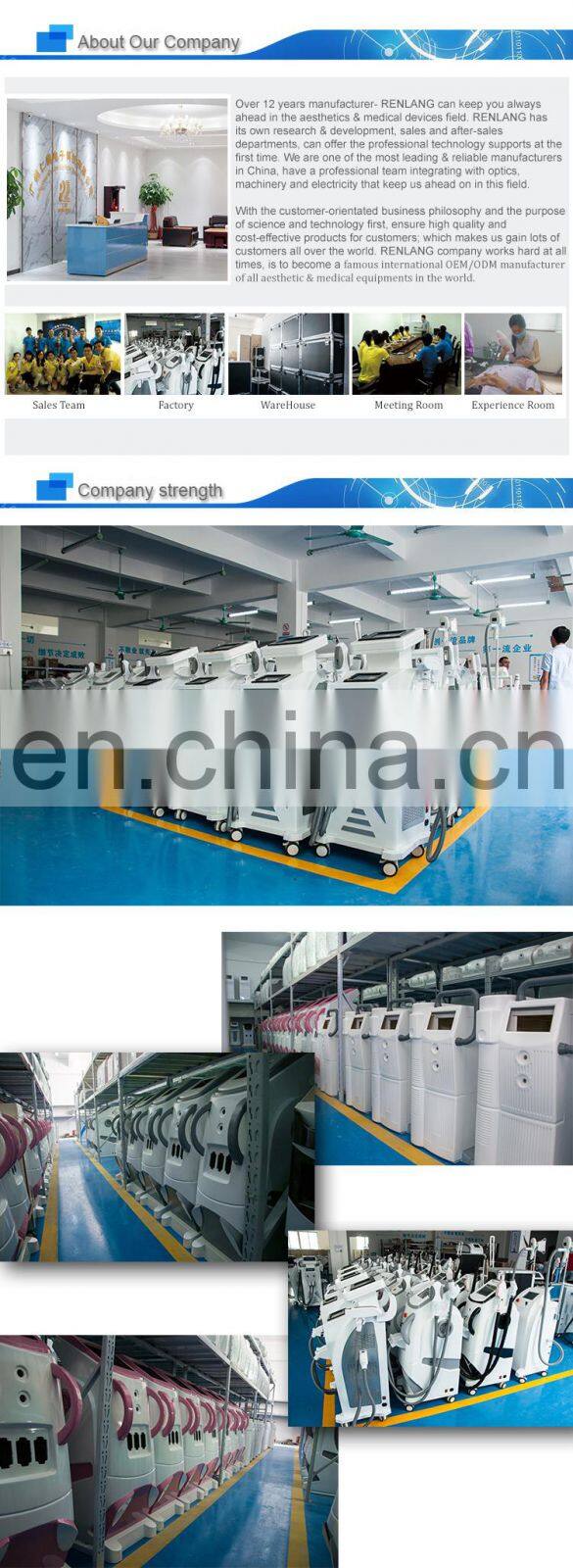 E light OPT SHR RF Qswitch nd yag laser beauty equipment hair removal/tattoo removal