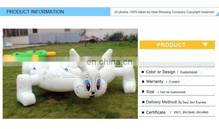 Cute inflatable Hare and Tortoise , inflatable racing sports games, racing game props for land and water game