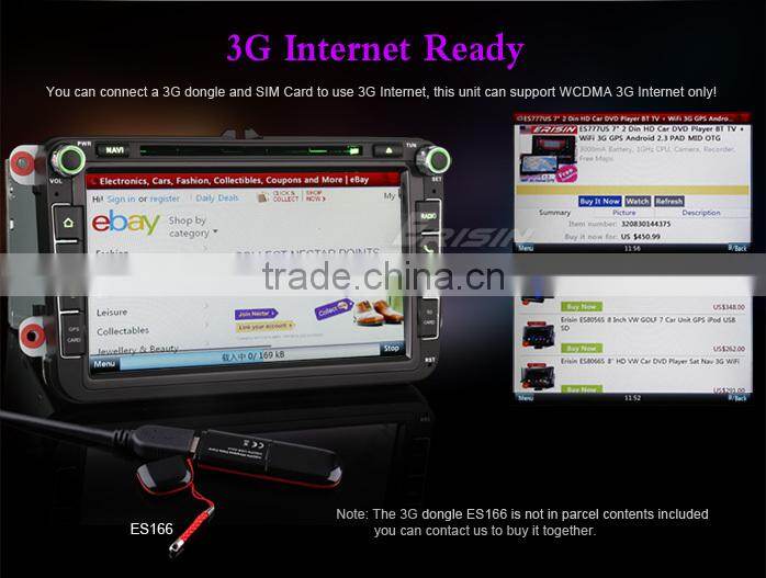 Erisin ES8405V 8" Double Din DVD GPS Car Media System