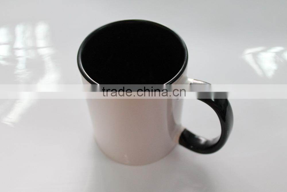 Manufacturer Wholesale Sublimation 11oz Top Grade Inner Colourful Handle