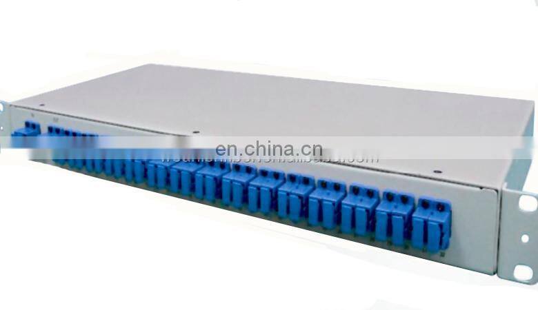1U 2U Single Mode SC LC UPC APC Fiber Optic PLC Splitter Rack-mount Module 1x8 rack mount plc splitter