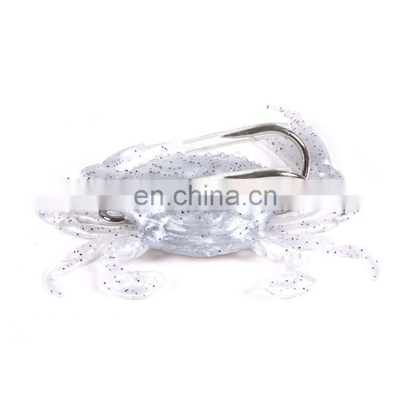 Amazon High Quality 6 Colors Sinking Saltwater Ice Fishing Biats 8cm 19g Soft Crabs Fishing Lures