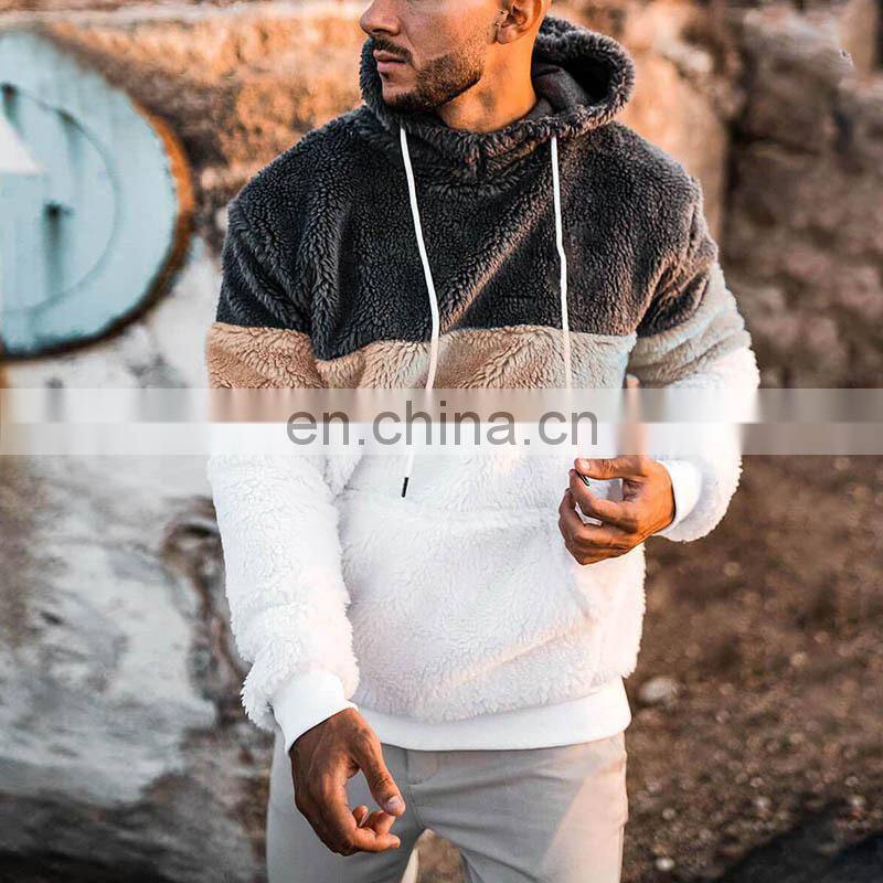 2021 Christmas Spring Amazon Men's European and American Three-color Print Hooded Custom Fashion Casual Sweater Men
