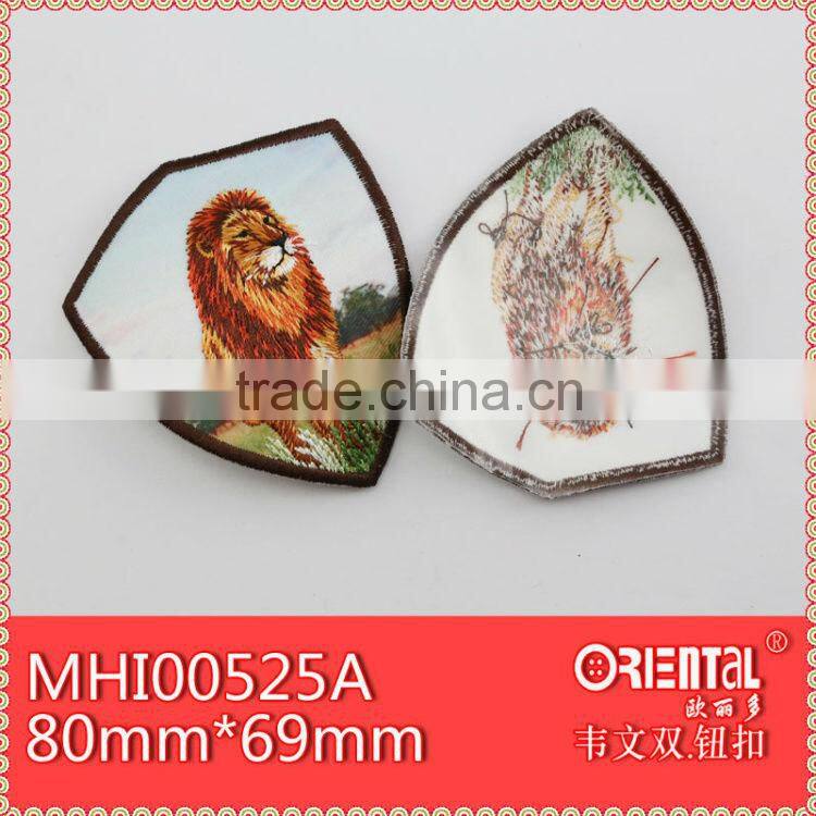 Lion Logo Embroidery Patch for clothing
