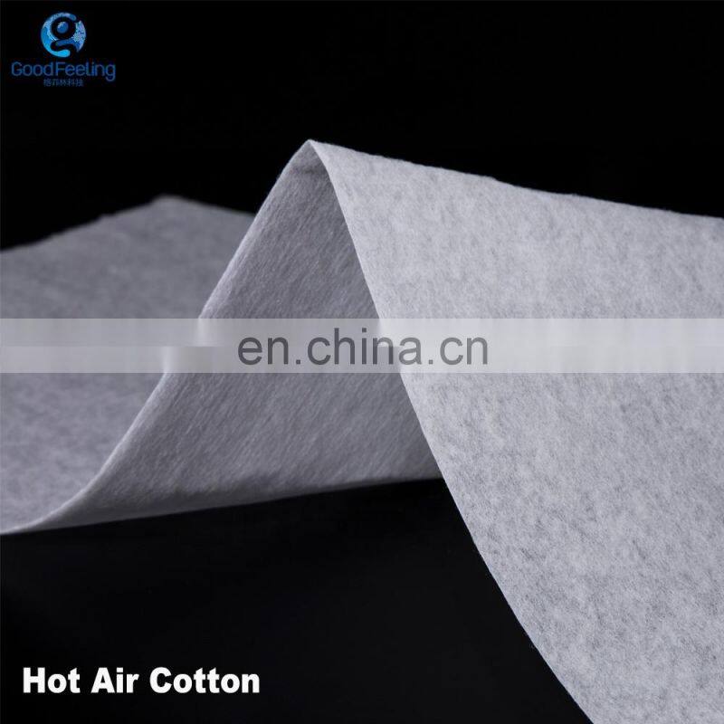Hot Air 100% ES Filter Fabric Factory Sales Cotton for KN95 Mark Nonwoven Goodfeeling Make-to-order Medium Weight CN;GUA GFHA01