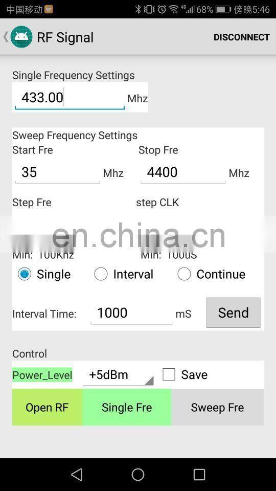 ADF4351 RF Signal Generator Sweep Frequency Generator Frequency 4.4G + TTL Serial Port
